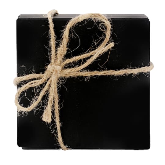Black Ceramic Coasters, 4ct. by Make Market&#xAE;